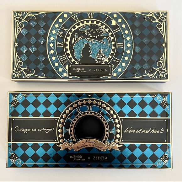 ZEESEA ALICE IN WONDERLAND CHESHIRE CAT BLUE SHADOW PALETTE DIAMOND GLITTER NIB - Picture 5 of 16